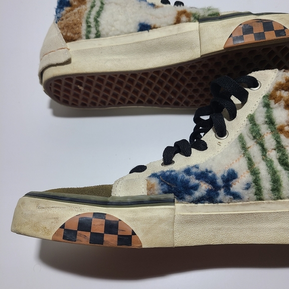 Vans Shoes Vans Sk8-Hi Reissue Mixed Textile Shoes Mens 6.0 Women's 7.5 - Picture 8 of 15